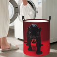 thumbnail image 2 of Laundry Basket, Black Panther Red Background Waterproof Laundry Hamper With Padded Handles, Clothes Hamper For Laundry, Bedroom, Dorm, Towels, Laundry Bin Easy Storage, 2 of 8