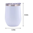 thumbnail image 3 of Stainless Steel Vacuum Insulated Tumbler 360ml | Coffee Travel Mug with Spillproof Lid | Double Wall Thermal Cup for Hot or Cold Drinks | Portable Leakproof Design, 3 of 7