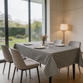 thumbnail image 3 of Waterproof Oilproof Dirtproof Checkered Rectangular Table Cloth Tablecloth Table Cover for Dining Room Kitchen Office Farmhouse Rural Decor 47.24x62.99 Inch Nylon Small Versatile Outdoor, 3 of 6