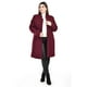 thumbnail image 1 of Abrigo largo de cuello Mao Roman Fashion /Tallas Extras, 3011 (Vino) vino 36, 1 of 6