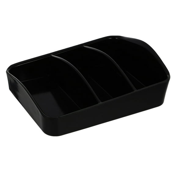 Niceauty sugar holder for packets Storage Box Black PVC Long-lasting 1Set