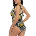 thumbnail image 6 of Balery Excavator At Work One Shoulder Swimsuits for Women Ruffle Swimsuits Tummy Control One Shoulder Bathing Suits-Large, 6 of 8