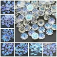 thumbnail image 2 of U8MO 10pcs Flower Petals Aurora Crystal Glass Loose Beads Pendants Jewelry Charms DIY-1#Crescent (6x8mm), 2 of 4