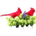 thumbnail image 4 of 12 Pcs Oiseaux Rouges Cardinal avec Clip sur Décoration de Sapin de Noël pour Couronne, 4 of 7