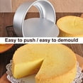 thumbnail image 1 of 2 Pieces Cheese Cake Mold Aluminium Alloy Non-stick Pan Mousse Baking Mould with Removable Bottom, 5 Inches, 1 of 10