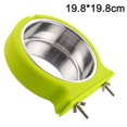 thumbnail image 2 of Cuenco para perro con jaula, cuencos extraíbles de acero inoxidable para agua y comida, taza para gallinero para gatos, cachorros y mascotas, 2 of 5