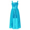 thumbnail image 2 of TiaoBug Kids Flower Girls Sequin Sleeveless Party Gown Wedding Bridesmaid Dress, 2 of 5