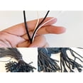 thumbnail image 6 of 100Pcs /lot Plastic Tag White Beige Black Hang Tag Polyester Rope String Snap Lock Pin Loop Tie Polyester Cord String Snap Lock, 6 of 12