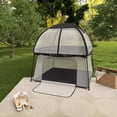 thumbnail image 3 of Dream On Me Ziggy Square Playpen with Canopy, Black and White, (Model # 4434-BW), 3 of 7