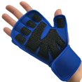 thumbnail image 2 of Guantes de medio dedo para hacer ejercicio, manoplas de Fitness para gimnasio, deportes al aire libre, levantamiento de pesas, culturismo, con correas, envío directo Fivean Guantes deportivos, 2 of 2