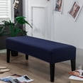 thumbnail image 5 of Stretch Jacquard Dining Bench Cover - Anti-Dust Removable Bench Slipcover - Style 2, 5 of 7