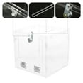 thumbnail image 4 of SEWCHICS Ballot Box Raffle Box Display Donation Box Acrylic 1Pack, 4 of 8