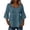 #186-Navy, variant on Shirts for Women 3/4 Sleeve Relaxed Fit Solid Color Square Neck Cotton Linen Tees for Casual Outings, Summer Vacation
