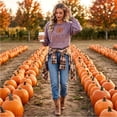 thumbnail image 4 of Vxararl Womens Halloween Sweatshirt Salem Broom Company Sweatshirt Casual Festival Graphic Tees Tops Long Sleeve Witch Tee Salem Massachusetts Sweatshirt Light Purple XL, 4 of 6