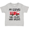 thumbnail image 3 of Inktastic Firefighter Grandpa Plays with Trucks Boys or Girls Toddler T-Shirt, 3 of 5