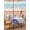Purple, variant on Spring Flowers Outdoor Tablecloth - 60x84 Inch Rectangle Dining Table Cover, Watercolor Garden Florals Wooden Grain Waterproof Outdoor Table Cloth with Umbrella Hole & Zipper for Picnic/Patio/Party