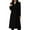 Black, variant on Women'S Winter Coats Fashion Casual Long Double Solid Woolen Coat With Pockets Woolen Coat Windproof Trendy Jacket XXL Black