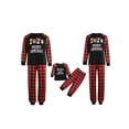 thumbnail image 1 of Family Pajamas Set Cute Elk Printed Red Plaid Sleepwear for Family Women and Men, 1 of 9