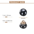 thumbnail image 2 of Uxcell 20pcs 16L Round Black Faux Pearl Buttons 10mm 3/8" Gold Metal Shank Sewing Buttons Replacement DIY Button for Sewing Clothing Bridal Wedding Dress DIY Crafts, 2 of 7