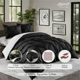 thumbnail image 2 of Pinch Pleated Duvet Cover Set 1200TC 100% Cotton 3-Piece, Pinch Duvet Cover, Pinch Pillowcase Zip & Tie Closure Pack of 1 (Queen_ 90 X 90 Inch), 2 of 6