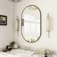 thumbnail image 2 of Anyrose 36"x 20" Oval Bathroom Mirror Wall Mirror, Black, 2 of 6