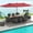 Wine, variant on Costway 11 PCS Patio Dining Set with 15 ft Double-Sided Patio Umbrella 8 Armchairs Wine