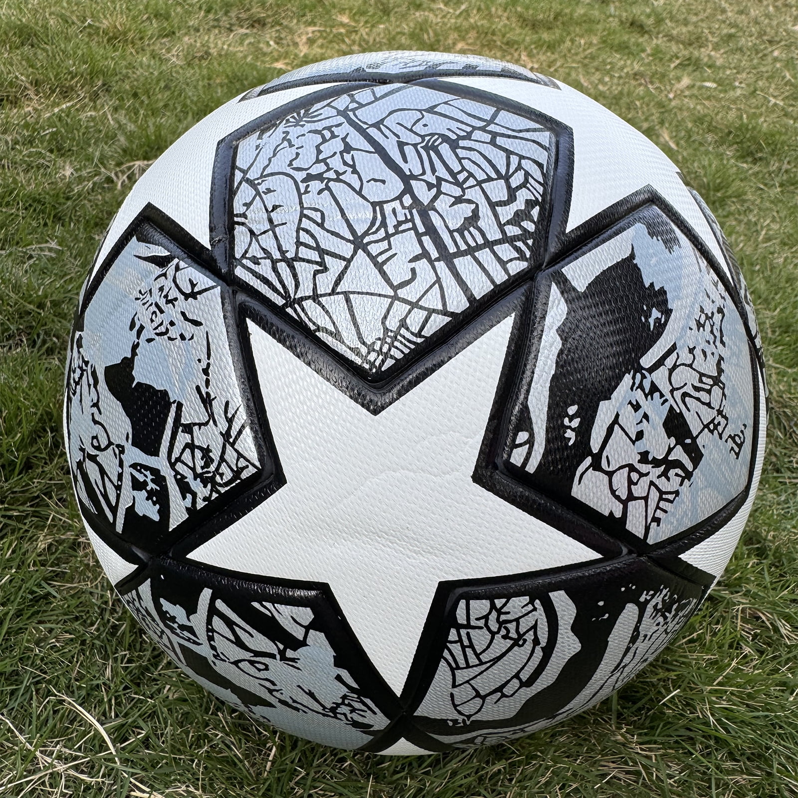 Premium Europe Cup Themed Size 5 Soccer Balls - Diverse Vibrant Colors, Ideal for Adult & Youth Players, Durable Construction for All - Weather Play