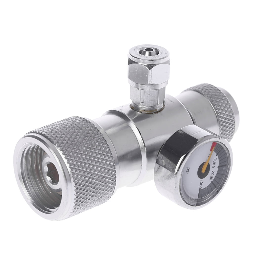 ProfessionalCO2 Pressure Gauge Regulator Manometer Over 1500PSI Reducer JIS M22-14 Aluminum Alloy Used for Industrial