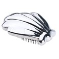 thumbnail image 4 of Cepillo para el cabello Yuyangstore antiestático desenredante suave en apariencia de concha Plata, 4 of 5