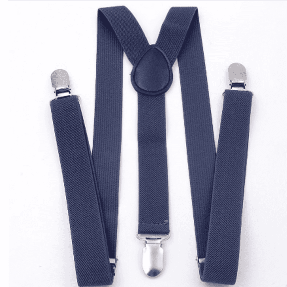 TELOLY Suspenders for Men Adjustable Length Mens Suspenders Suitable for All Seasons Anti-Slip and Wear-Resistant Shirt Stays,Dark Gray