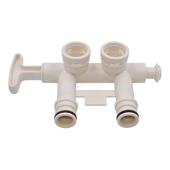 Water Softener Bypass Valve WS15X10053 - Replacement Bypass Kit for Whole House Water Filters & Softeners; 3/4" NPT Connection; Durable Polypropylene