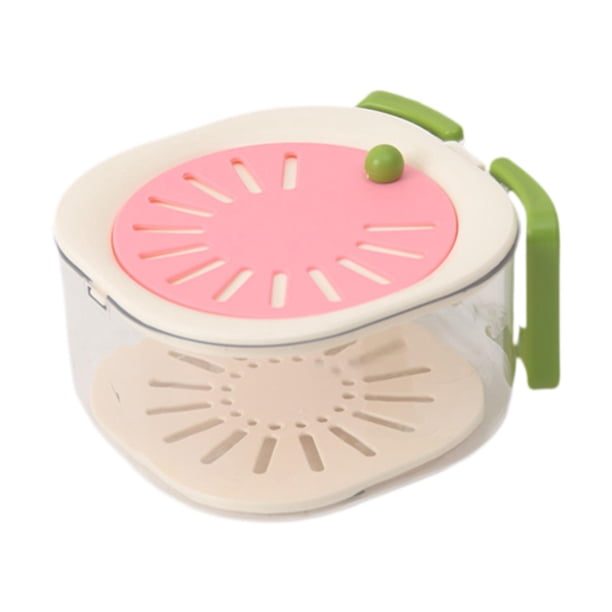 Cesta de drenaje Gloria contenedor de almacenamiento de alimentos Colador rosa