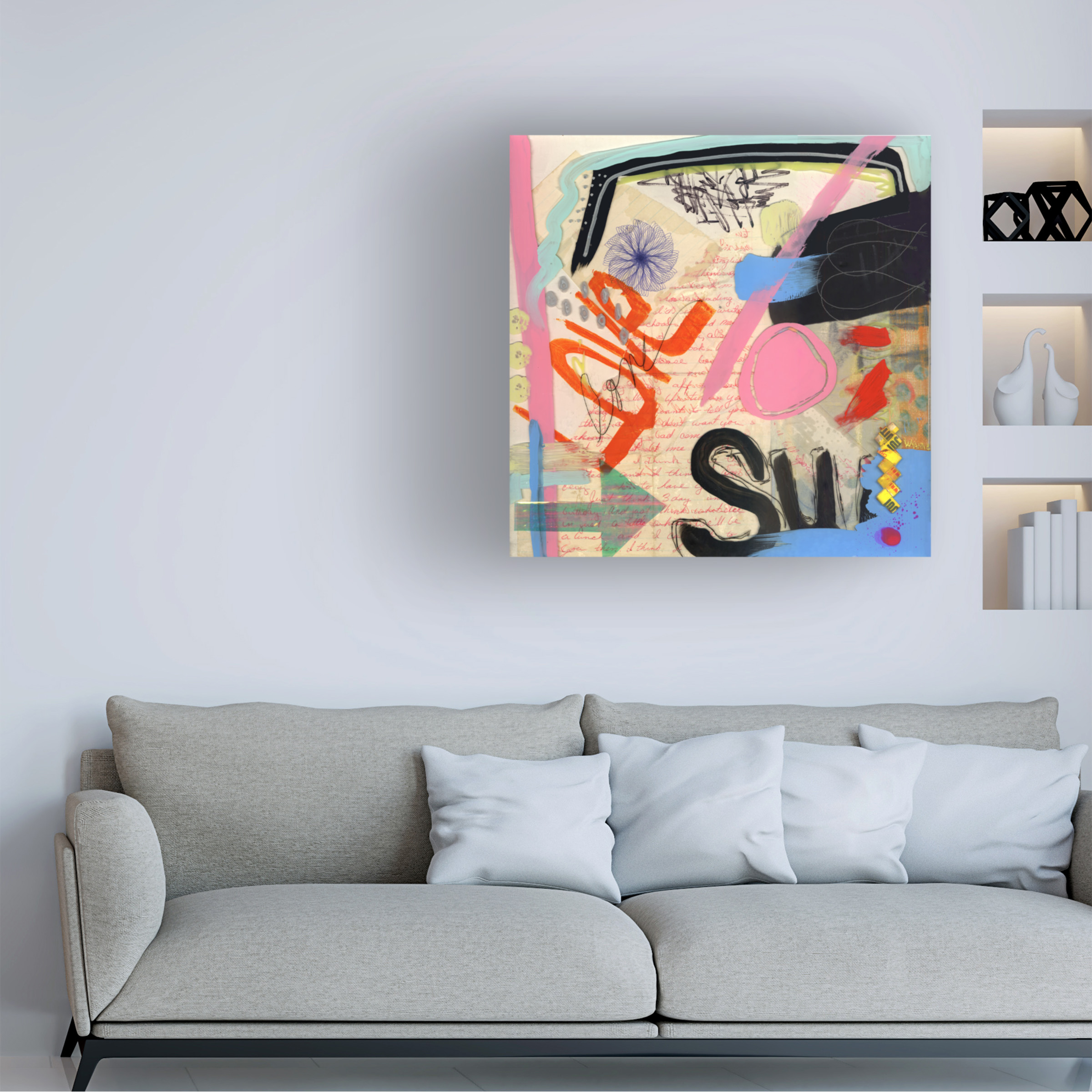 Trademark Fine Art 'Super Love' Canvas Art by Wyanne
