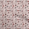 thumbnail image 1 of oneOone Rayon Red Fabric Kids Quilting Supplies Print Sewing Fabric By The Yard 56 Inch Wide, 1 of 5