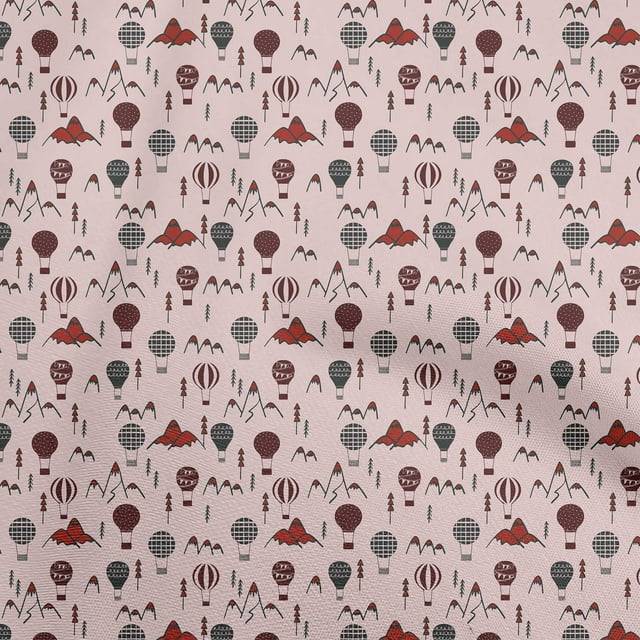 oneOone Tissu en Coton Flex Rouge Matériel de Couture pour Enfants Tissu Imprimé au Mètre 40 Pouces de Large