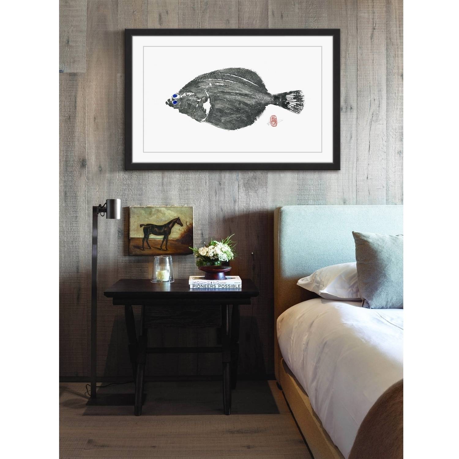"Parrot Fish" Framed Painting Print