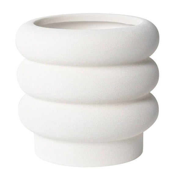Maceta De Cerámica Better Homes & Gardens Estilo Burbuja Color Blanco