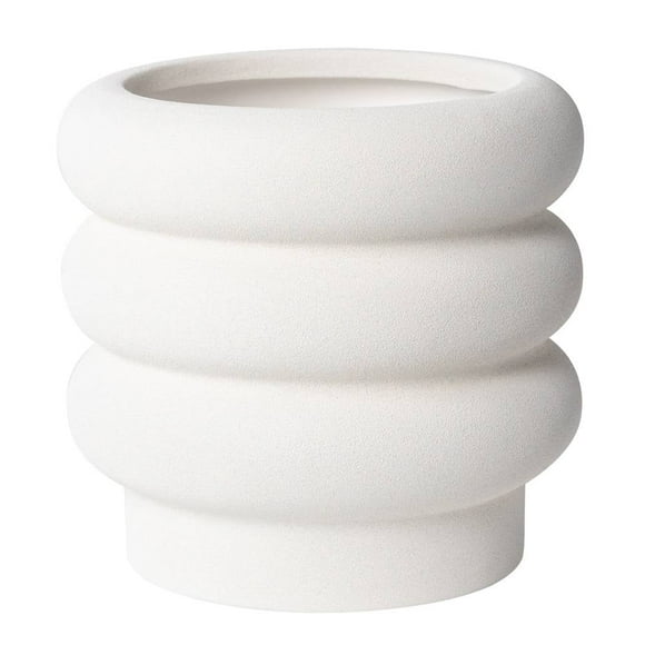 Maceta De Cerámica Better Homes & Gardens Estilo Burbuja Color Blanco
