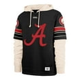 thumbnail image 2 of Men's '47  Black Alabama Crimson Tide Split Zone Cornerback Lacer Pullover Hoodie, 2 of 3