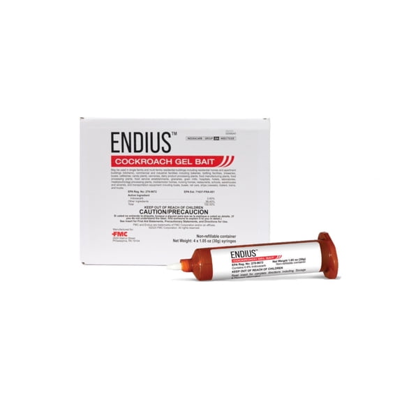Endius Cockroach Gel Bait - 1 Box (4 x 30g Tubes) by FMC