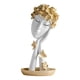 thumbnail image 1 of Estatua de de cara de resina, figura de arte, adornos, manualidades, , Blanco, 1 of 2