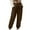 Brown, variant on Cargo Pants for Women High Waisted Casual Work Pants Baggy Stretchy Travel Hiking Trouser with Pockets New Casual Pants for Women Long Length Wine L