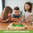 thumbnail image 4 of Tablero Shut The Box Game Ropoda de madera de 4 caras, 30 cm con 8 dados, 4 of 7