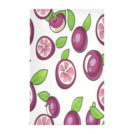 

Multi-Purpose Kitchen Towels 28x18 Inch Dishcloths with Hanging Loop Decorative and Practical Towels for Kitchen Dining Purple Mangosteen