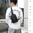 JOYLA Men's Sling Crossbody Bag Antitheft Chest Shoulder Messenger Backpack USB Port