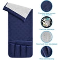 thumbnail image 4 of MesaSe Sofa Armrest Organizer Non-Slip Arm Chair Bedside Caddy Storage Organizer for Recliner Couch with 5 Pockets for Cell Phone TV Remote Control Magazines, 4 of 6