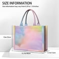 thumbnail image 3 of Large Capacity Tote Bag,Dreamy Pastel Sky Handbag Fashion Luxury Tote Bag,15.7"x13"x 5.1" Inches,Laptop Compatible, 3 of 6