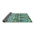 thumbnail image 2 of Ahgly Company Indoor Rectangle Abstract Turquoise Blue Modern Area Rugs, 2' x 3', 2 of 4