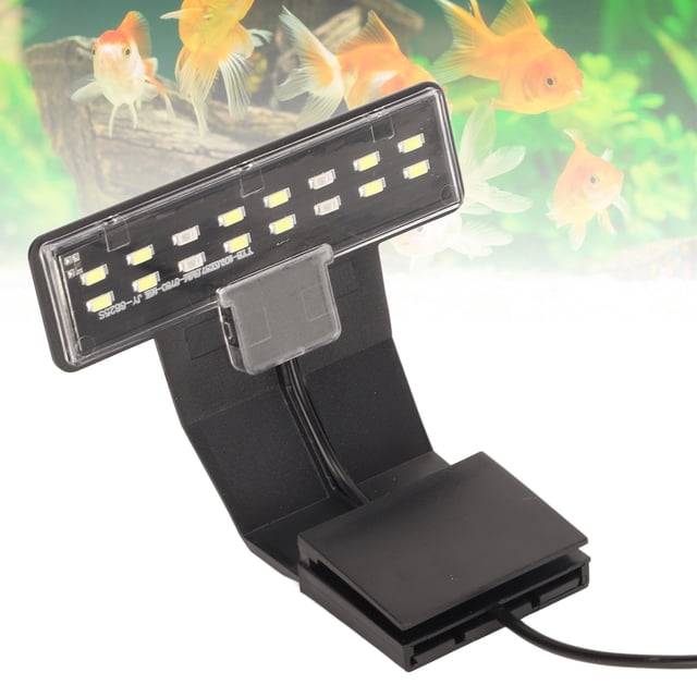Luz Con Clip Para Pecera, Luz LED Para Acuario, Enchufe Europeo, 220V, Carcasa Negra Profesional Sin Radiación Para Acuario