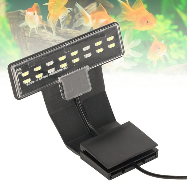 Luz Con Clip Para Pecera, Luz LED Para Acuario, Enchufe Europeo, 220V, Carcasa Negra Profesional Sin Radiación Para Acuario